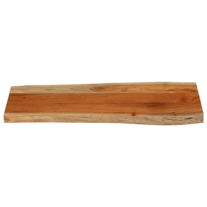 Table Top 80x40x3.8 cm Rectangular Solid Wood Acacia Live Edge
