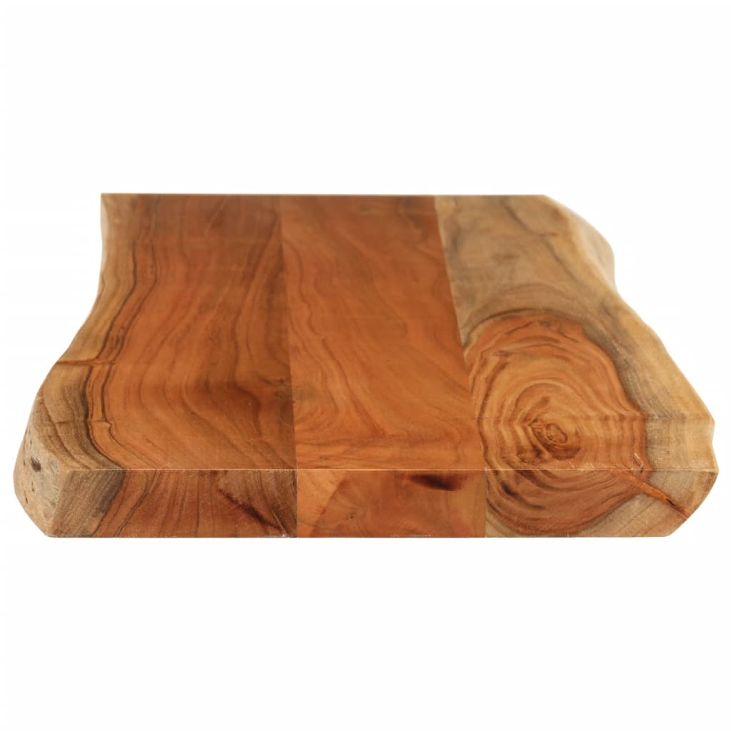 Table Top 90x40x3.8 cm Rectangular Solid Wood Acacia Live Edge