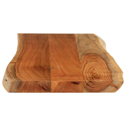 Table Top 100x40x3.8 cm Rectangular Solid Wood Acacia Live Edge