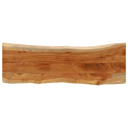 Table Top 110x40x3.8 cm Rectangular Solid Wood Acacia Live Edge