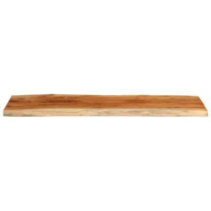 Table Top 110x40x3.8 cm Rectangular Solid Wood Acacia Live Edge