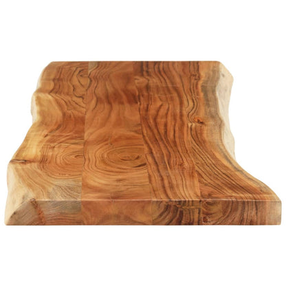 Table Top 110x40x3.8 cm Rectangular Solid Wood Acacia Live Edge