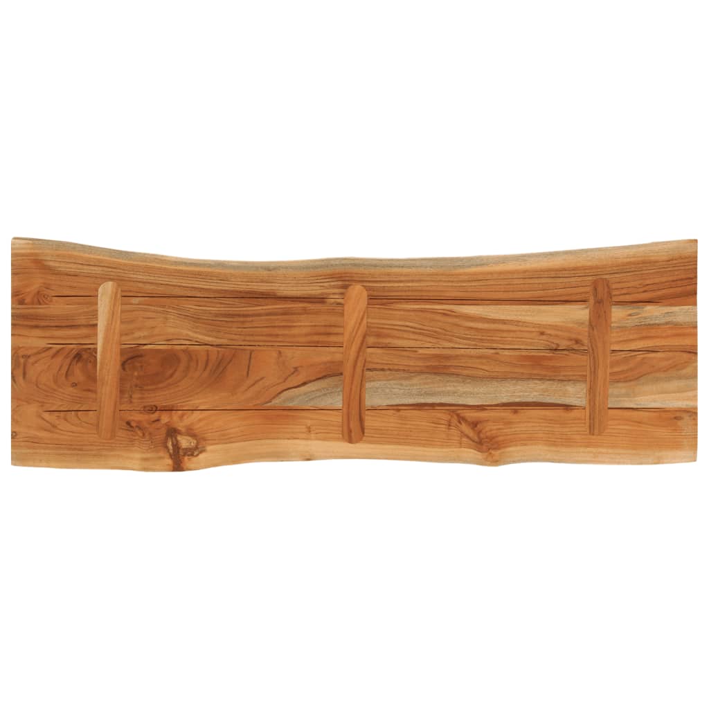 Table Top 110x40x3.8 cm Rectangular Solid Wood Acacia Live Edge