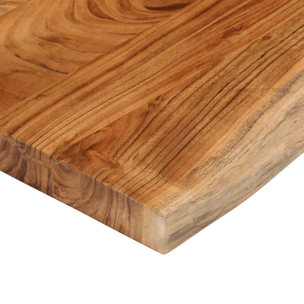 Table Top 110x40x3.8 cm Rectangular Solid Wood Acacia Live Edge