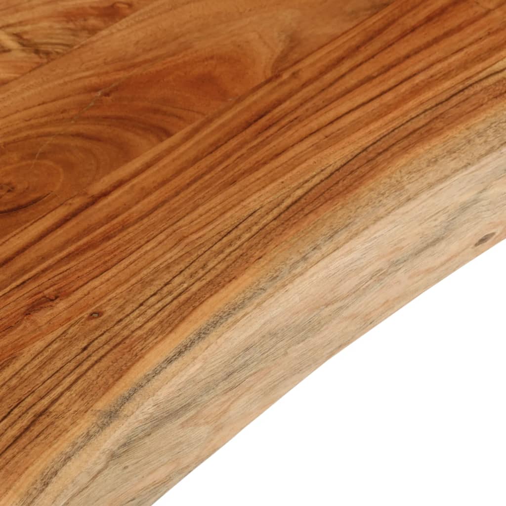 Table Top 110x40x3.8 cm Rectangular Solid Wood Acacia Live Edge