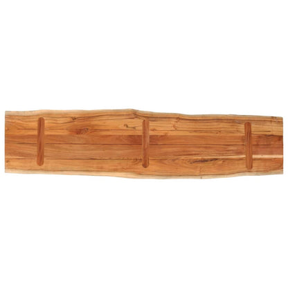 Table Top 160x40x3.8 cm Rectangular Solid Wood Acacia Live Edge