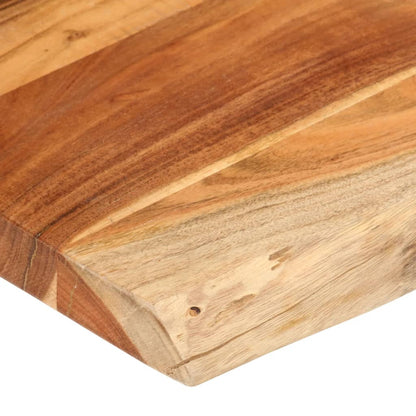 Table Top 160x40x3.8 cm Rectangular Solid Wood Acacia Live Edge