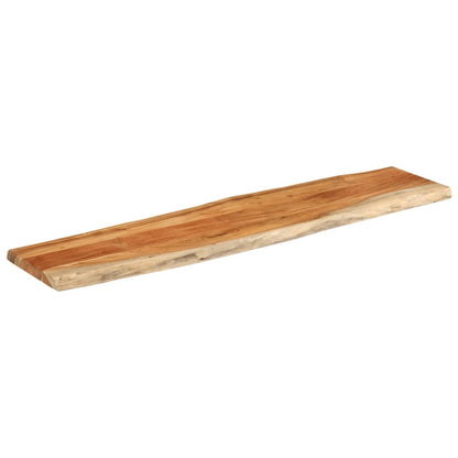 Table Top 180x40x3.8 cm Rectangular Solid Wood Acacia Live Edge
