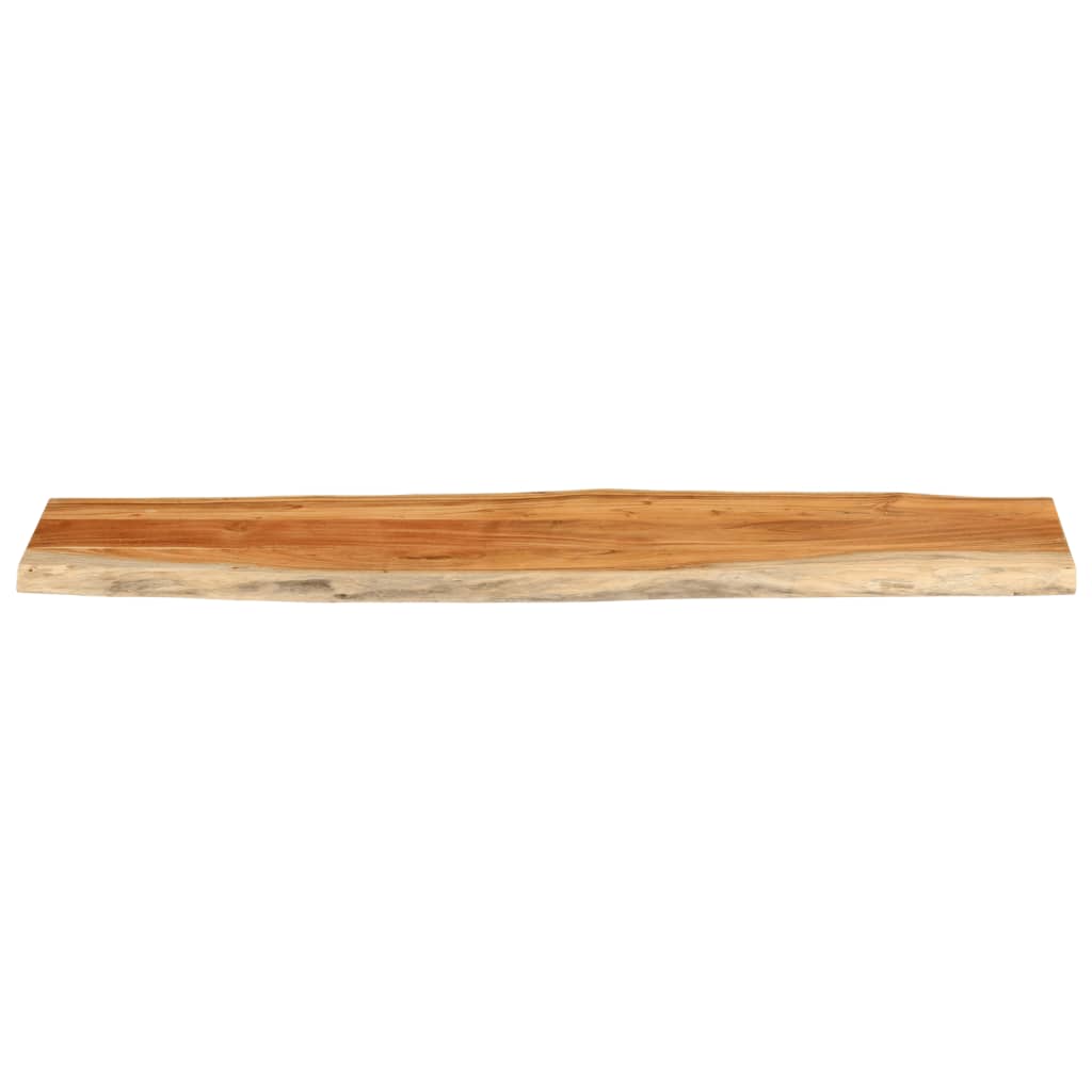 Table Top 180x40x3.8 cm Rectangular Solid Wood Acacia Live Edge