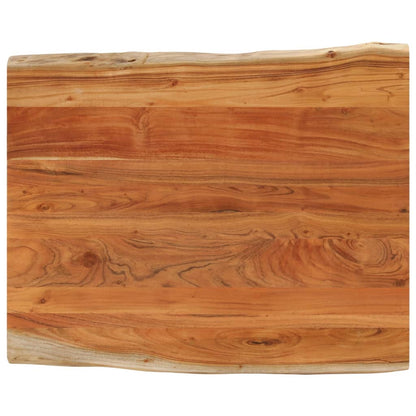 Table Top 110x80x3.8 cm Rectangular Solid Wood Acacia Live Edge