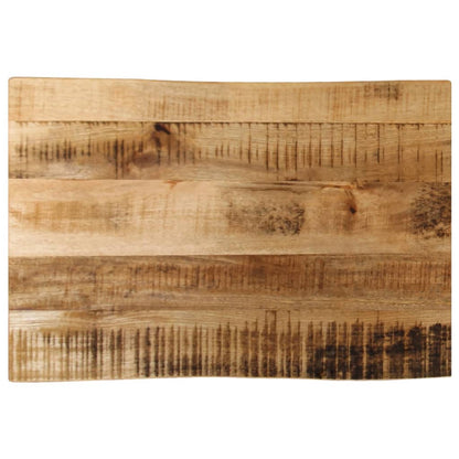 Table Top Live Edge 50x40x2.5 cm Solid Wood Rough Mango