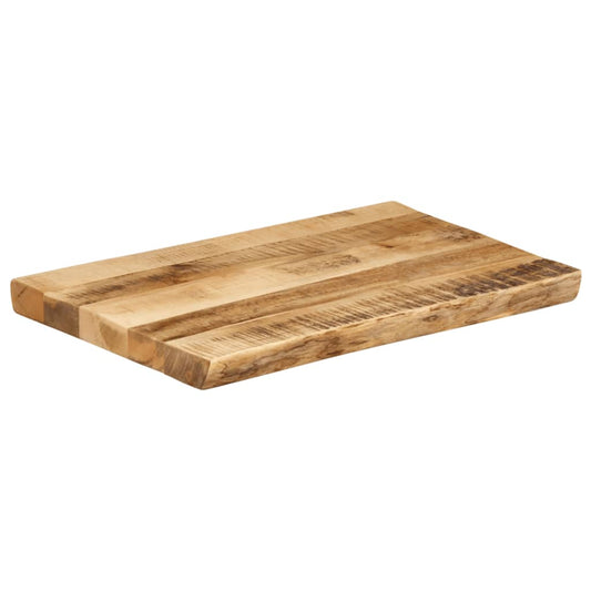 Table Top Live Edge 50x40x2,5 cm Solid Wood Rough Mango