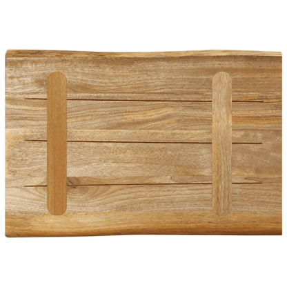 Table Top Live Edge 50x40x2.5 cm Solid Wood Rough Mango