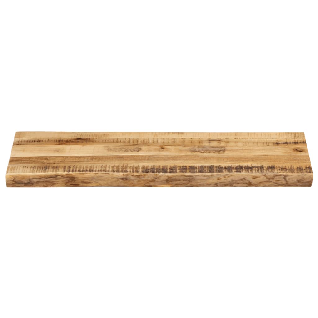 Table Top Live Edge 90x40x2.5 cm Solid Wood Rough Mango