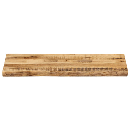 Table Top Live Edge 90x40x2.5 cm Solid Wood Rough Mango