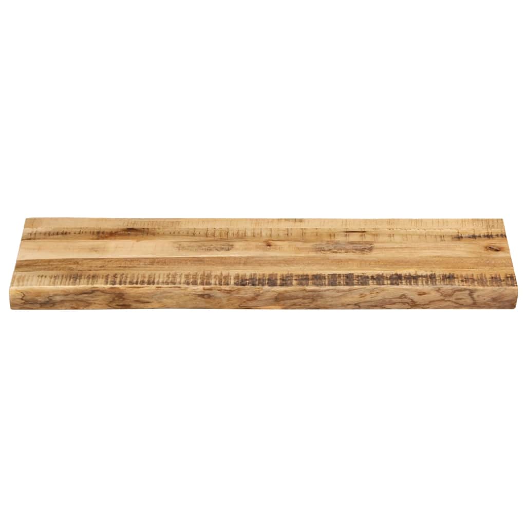 Table Top Live Edge 100x40x2.5 cm Solid Wood Rough Mango