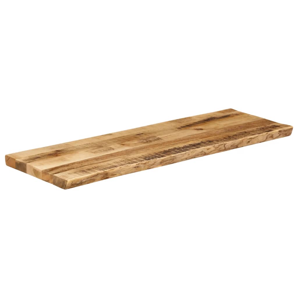 Table Top Live Edge 110x40x2.5 cm Solid Wood Rough Mango