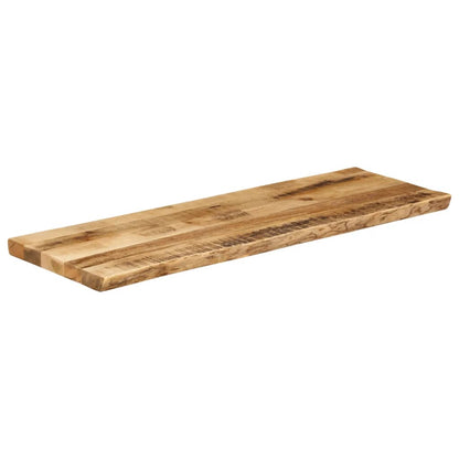 Table Top Live Edge 110x40x2.5 cm Solid Wood Rough Mango