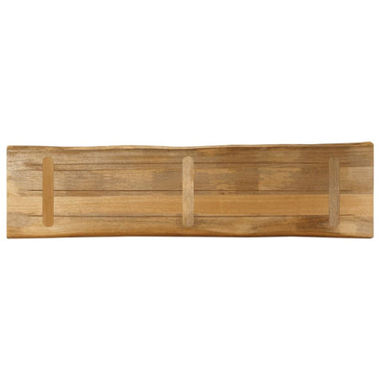 Table Top Live Edge 160x40x2.5 cm Solid Wood Rough Mango