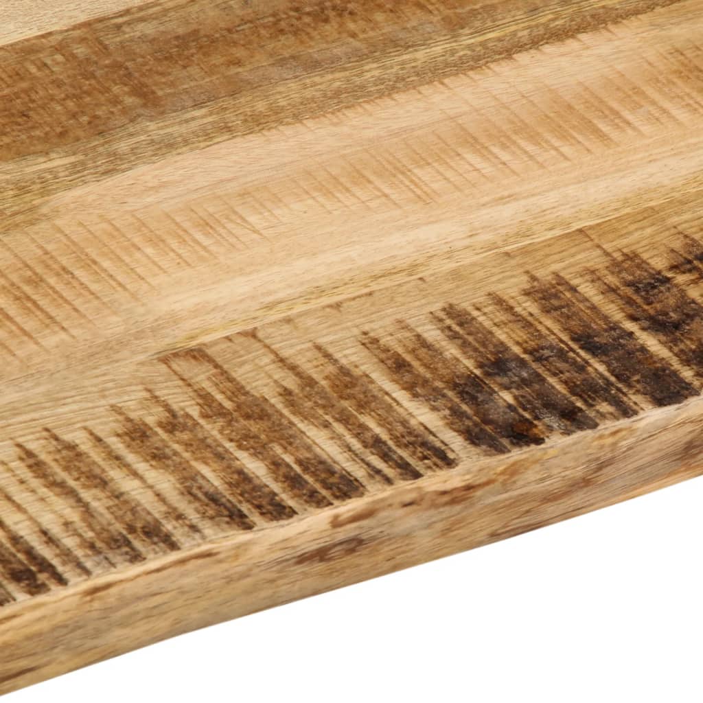Table Top Live Edge 70x60x2.5 cm Solid Wood Rough Mango