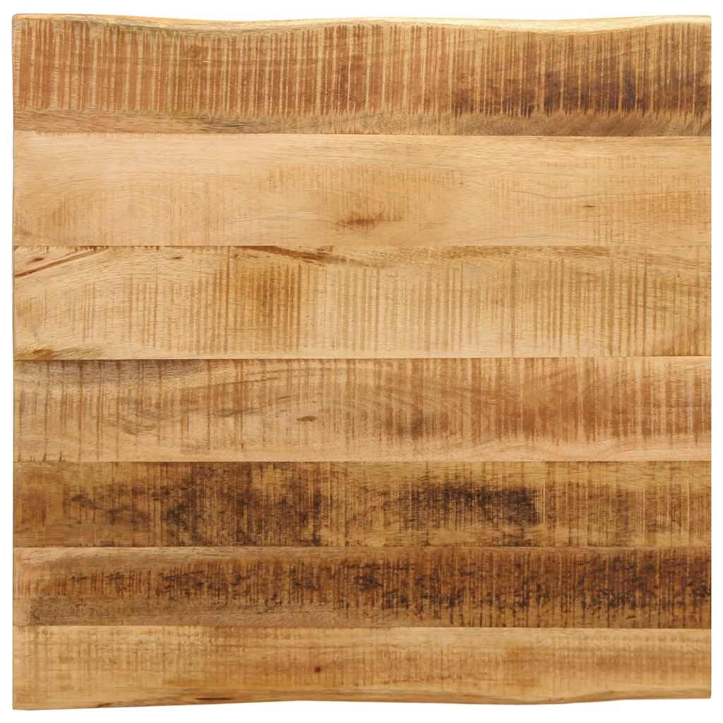 Table Top Live Edge 40x40x3.8 cm Solid Wood Rough Mango
