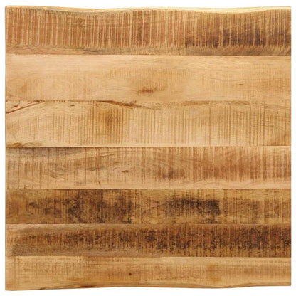 Table Top Live Edge 40x40x3.8 cm Solid Wood Rough Mango