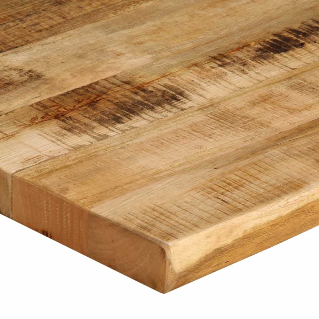 Table Top Live Edge 40x40x3.8 cm Solid Wood Rough Mango