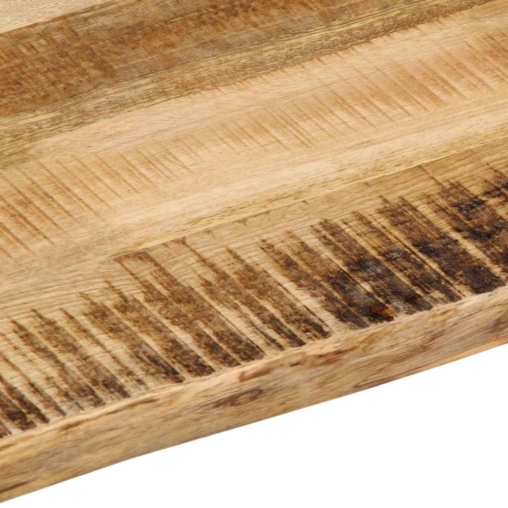 Table Top Live Edge 40x40x3.8 cm Solid Wood Rough Mango