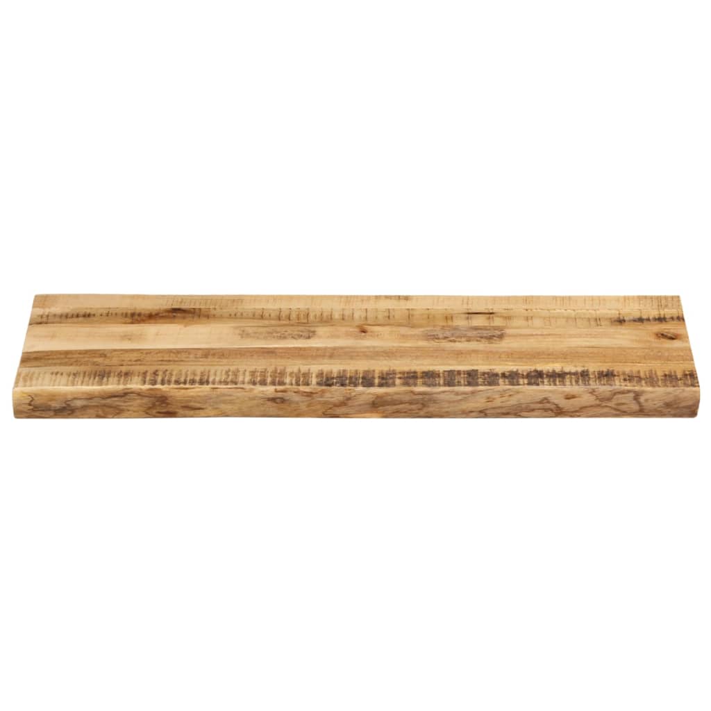 Table Top Live Edge 90x40x3.8 cm Solid Wood Rough Mango