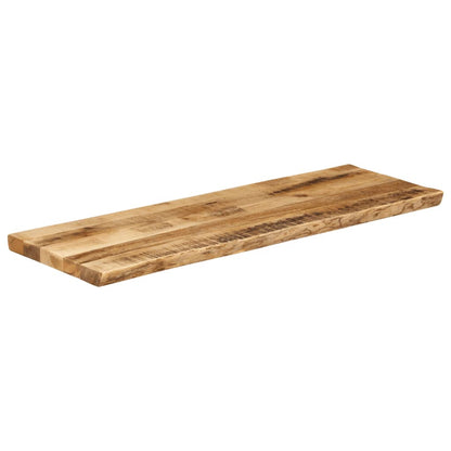 Table Top Live Edge 110x40x3.8 cm Solid Wood Rough Mango