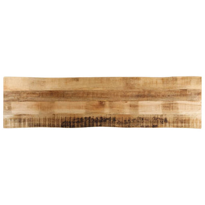 Table Top Live Edge 160x40x3.8 cm Solid Wood Rough Mango
