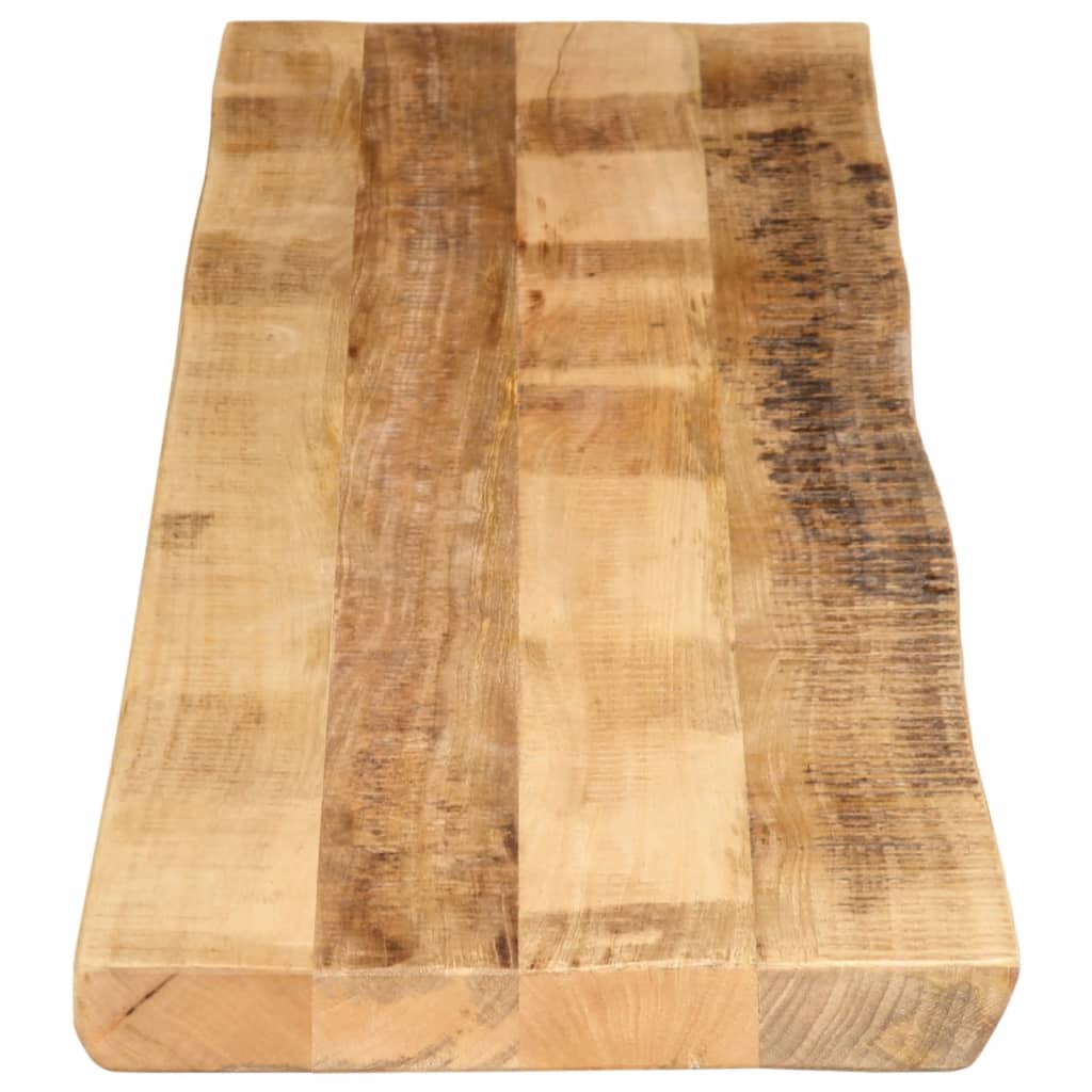 Table Top Live Edge 180x40x3.8 cm Solid Wood Rough Mango