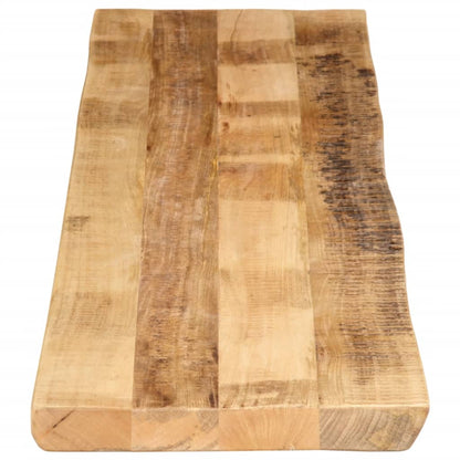 Table Top Live Edge 180x40x3.8 cm Solid Wood Rough Mango
