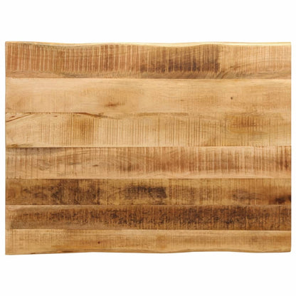 Table Top Live Edge 70x60x3.8 cm Solid Wood Rough Mango