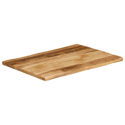 Table Top Live Edge 70x60x3.8 cm Solid Wood Rough Mango
