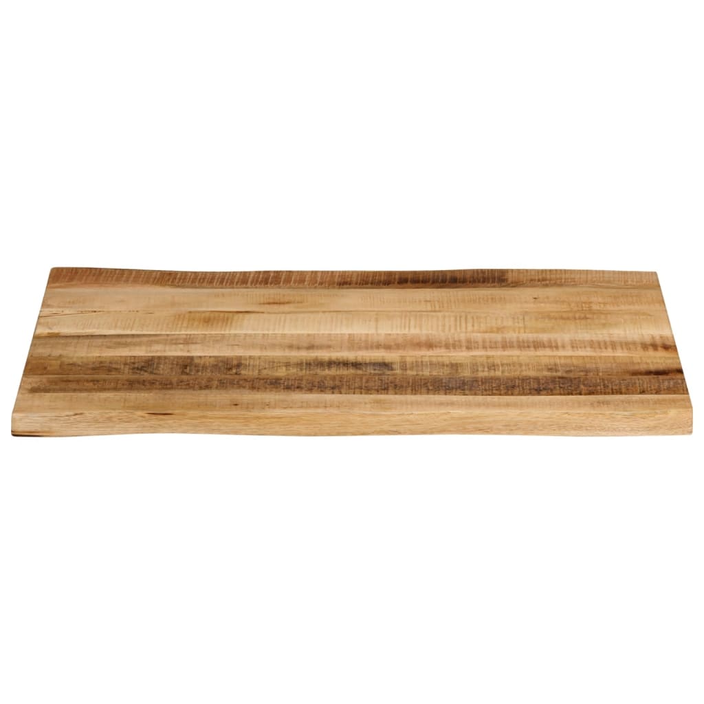 Table Top Live Edge 70x60x3.8 cm Solid Wood Rough Mango