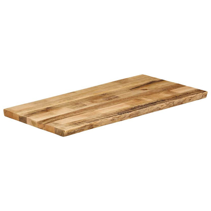 Table Top Live Edge 100x60x3.8 cm Solid Wood Rough Mango
