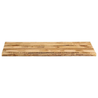 Table Top Live Edge 140x60x3.8 cm Solid Wood Rough Mango