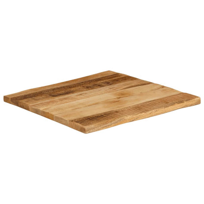 Table Top Live Edge 80x80x3.8 cm Solid Wood Rough Mango
