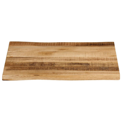 Table Top Live Edge 80x80x3.8 cm Solid Wood Rough Mango