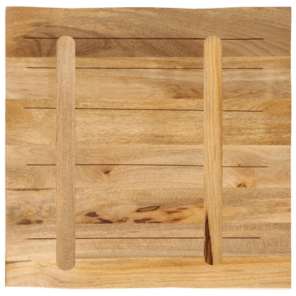 Table Top Live Edge 80x80x3.8 cm Solid Wood Rough Mango