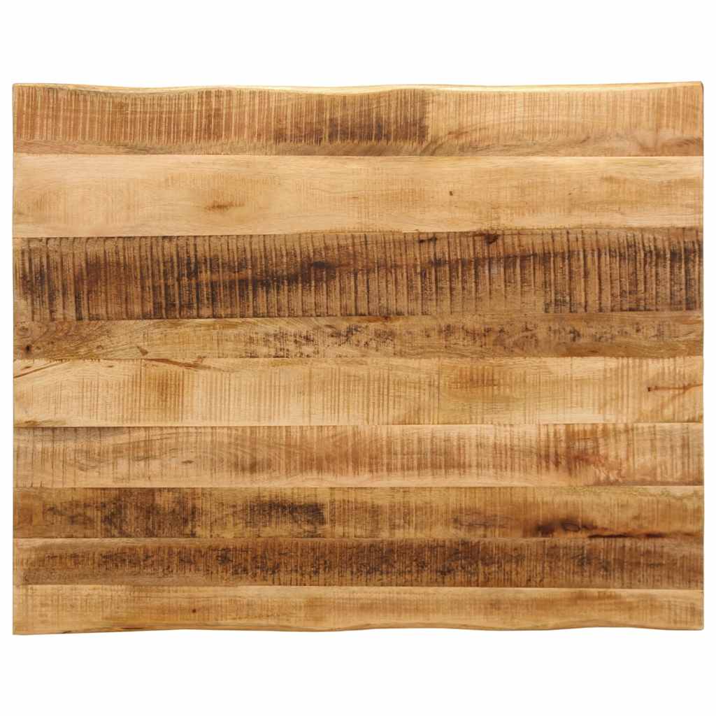 Table Top Live Edge 100x80x3.8 cm Solid Wood Rough Mango