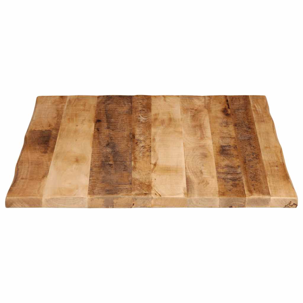 Table Top Live Edge 100x80x3.8 cm Solid Wood Rough Mango