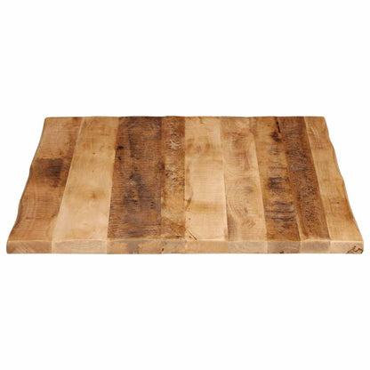 Table Top Live Edge 100x80x3.8 cm Solid Wood Rough Mango