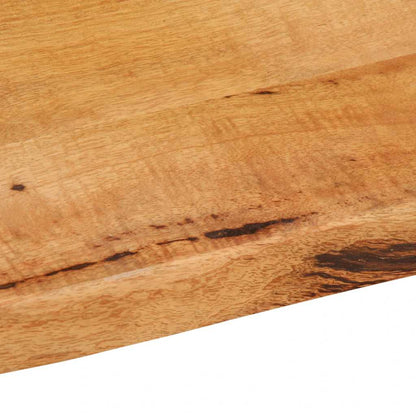 Table Top 40x40x2.5 cm Live Edge Solid Wood Mango
