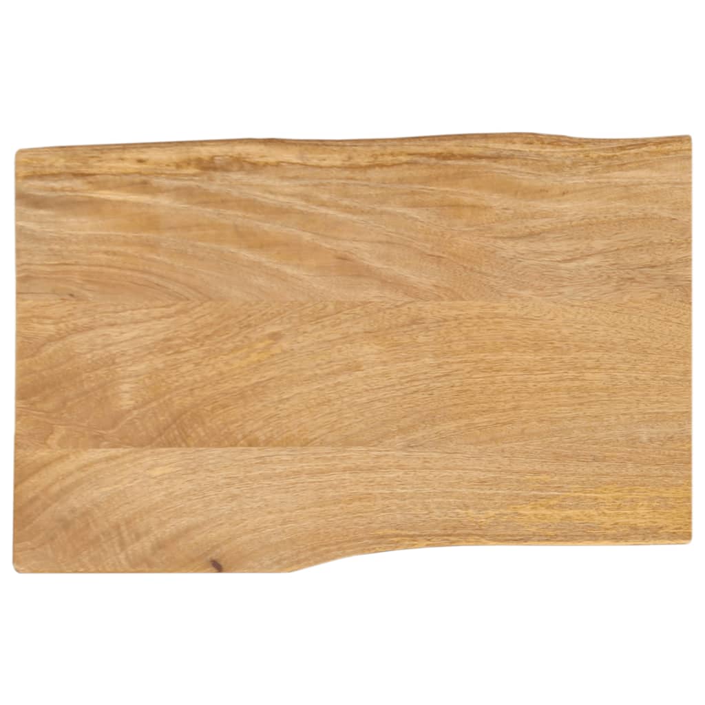 Table Top 50x40x2.5 cm Live Edge Solid Wood Mango