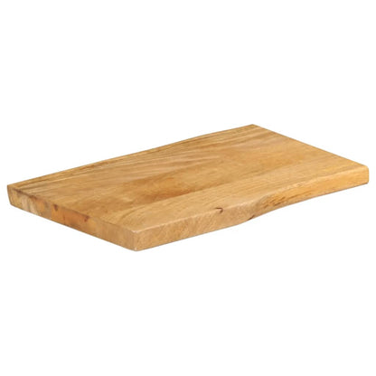 Table Top 50x40x2.5 cm Live Edge Solid Wood Mango