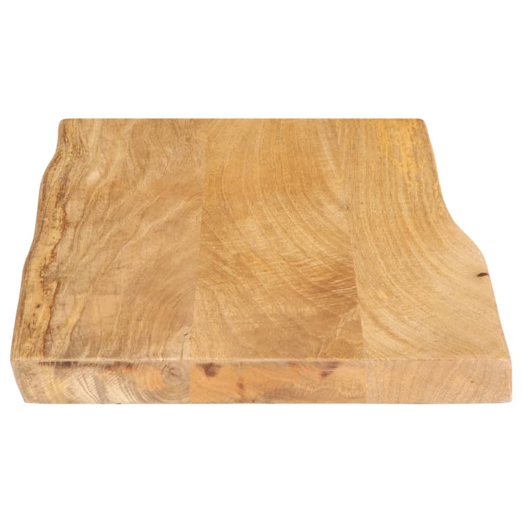 Table Top 50x40x2.5 cm Live Edge Solid Wood Mango