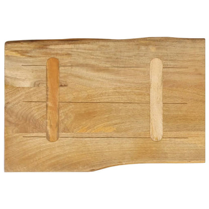 Table Top 50x40x2.5 cm Live Edge Solid Wood Mango