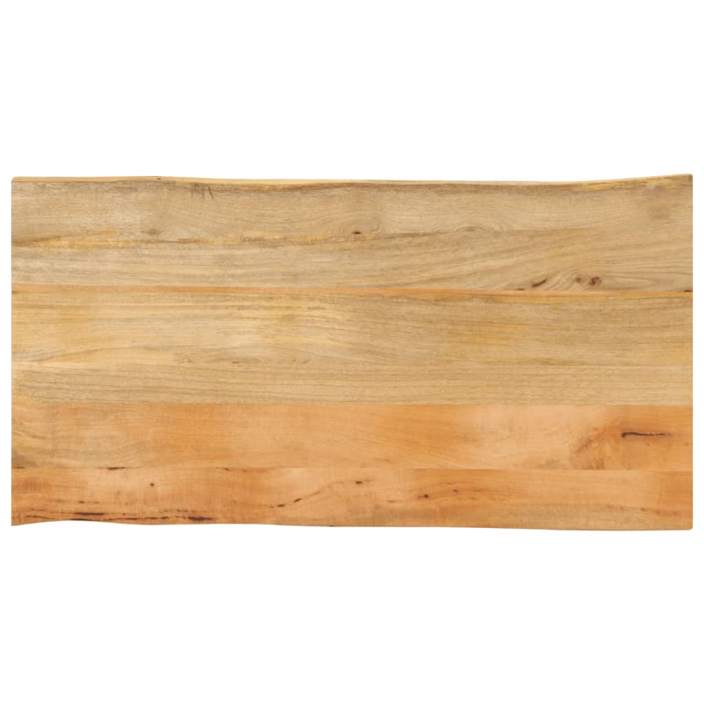Table Top 110x60x2.5 cm Live Edge Solid Wood Mango
